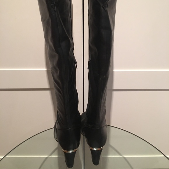 Tristan Leather Over the Knee Boots - Picture 11 of 13